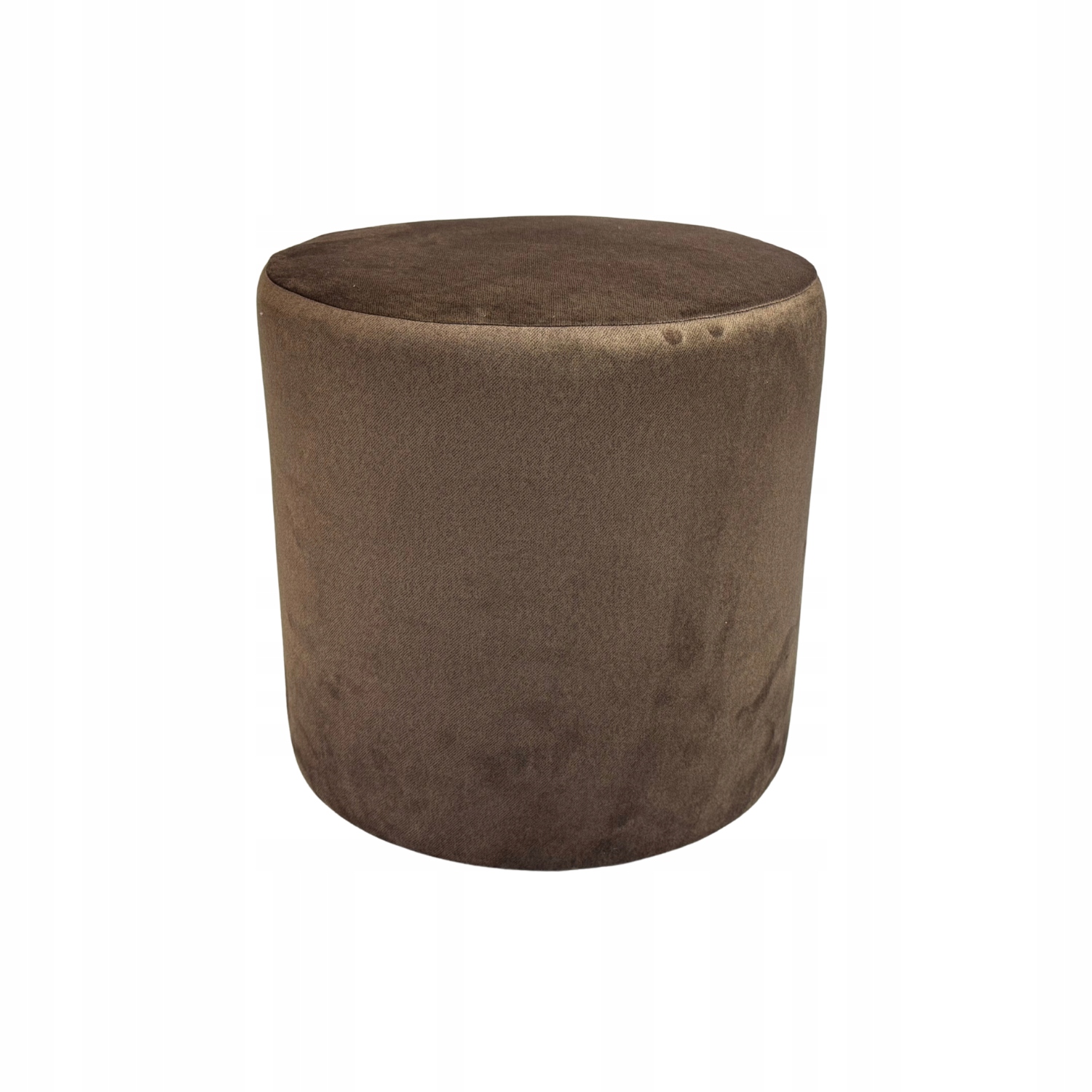 Taburet kulatá velurová tmavě hnědá, snadno čistitelná, nehořlavá