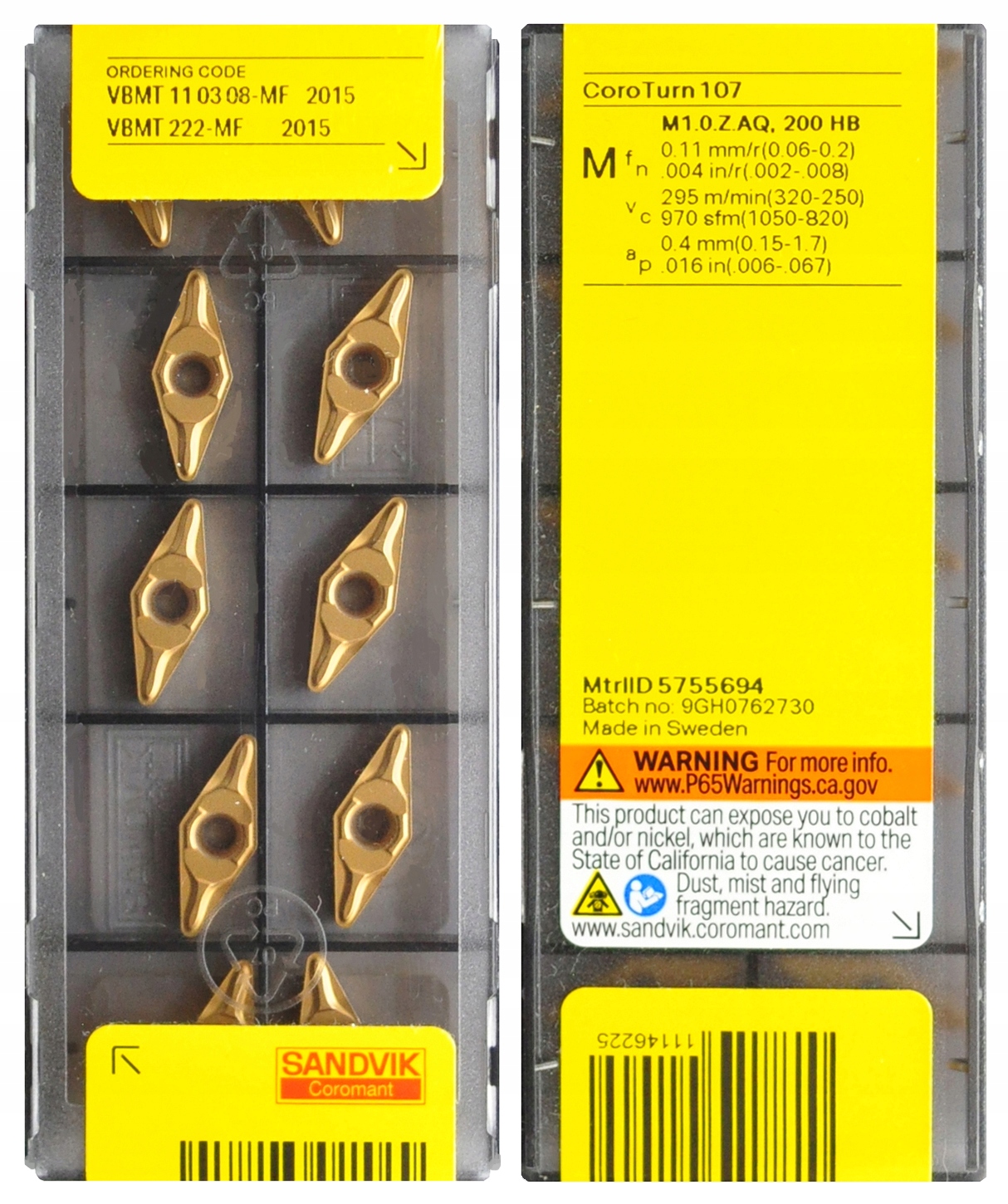 PŁYTKI VBMT 110308 MF 2015 SANDVIK