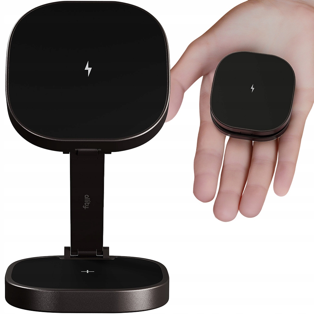 Indukční nabíječka 3v1, dokovací stanice Allity 25W rychlá pro MagSafe Qi