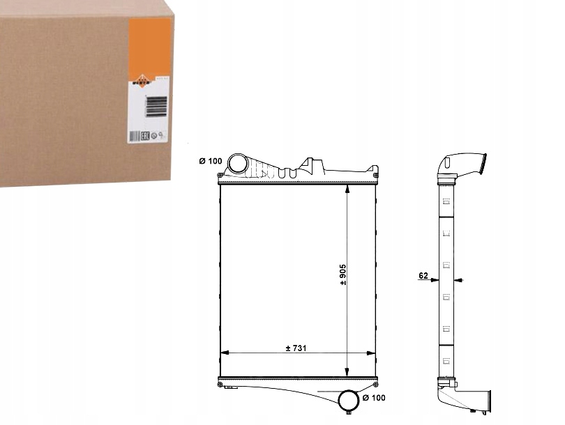 NRF INTERCOOLER VOLVO FH 12 FM 12 FM 7 FM 9 D12A34