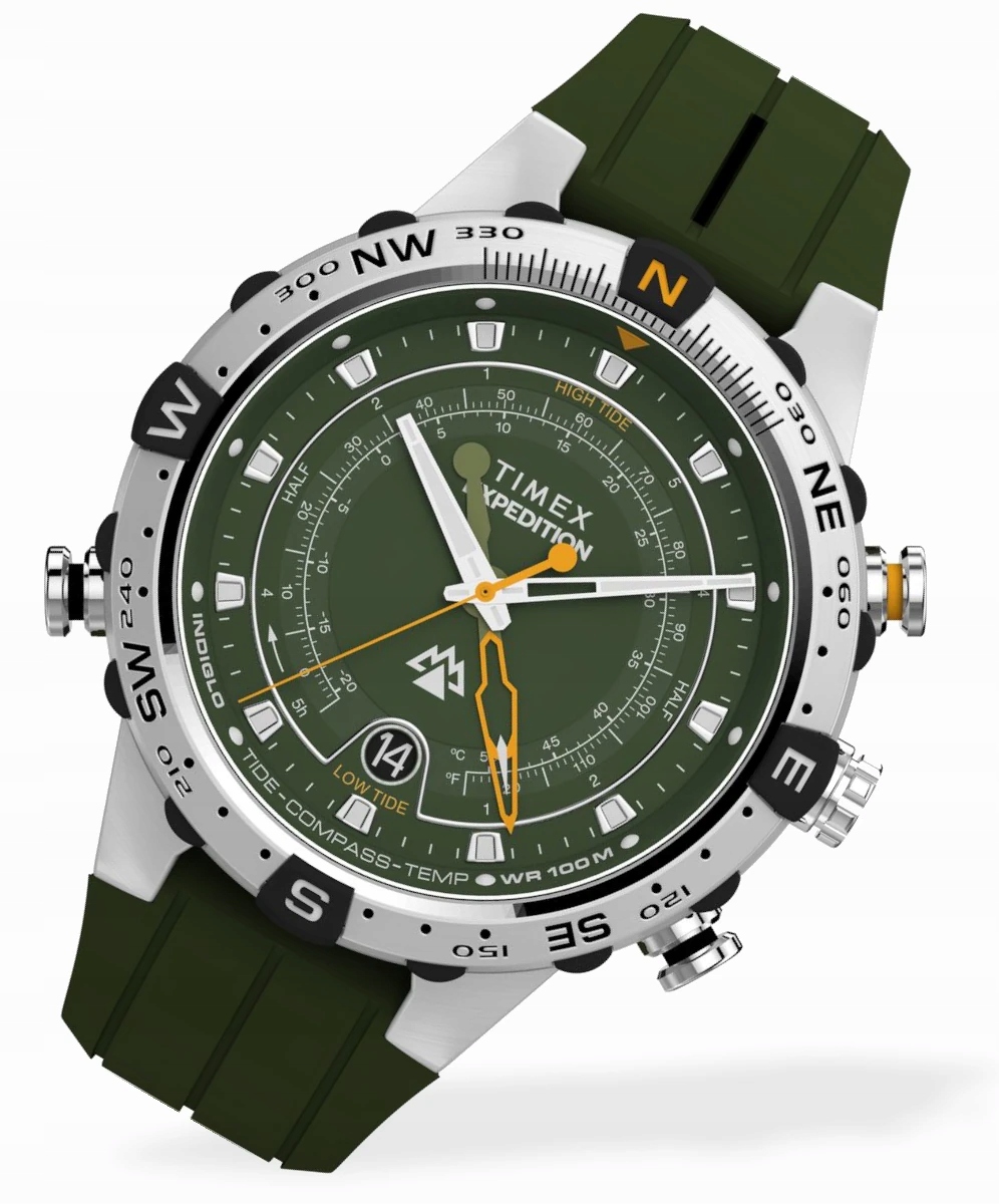 Pánské hodinky Timex Expedition TW2Y14400 s teploměrem s kompasem Box Gravírování