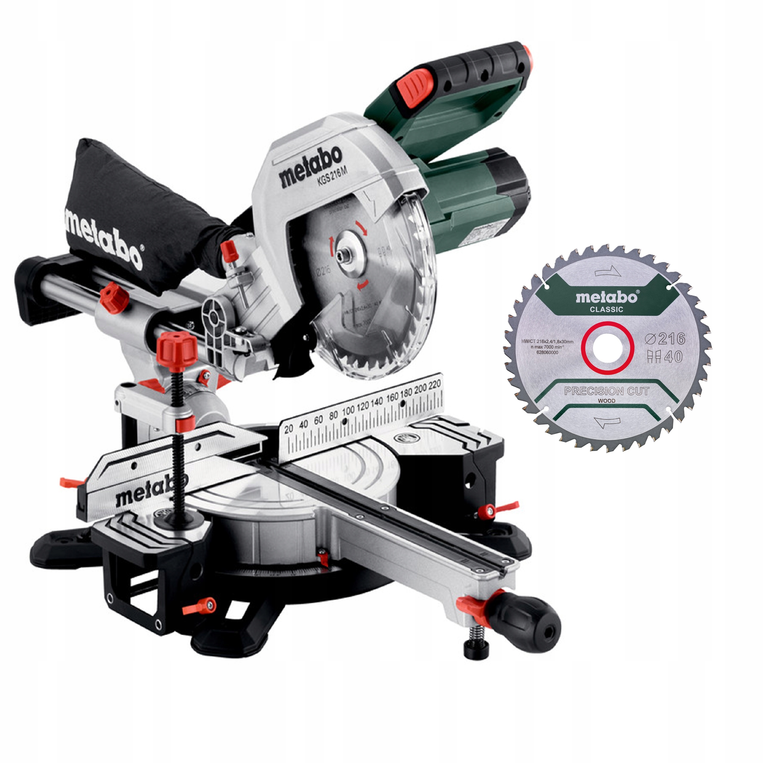 Piła Ukośnica Kapówka Pilarka Ukosowa Metabo Kgs 216 M 1200W 216mm