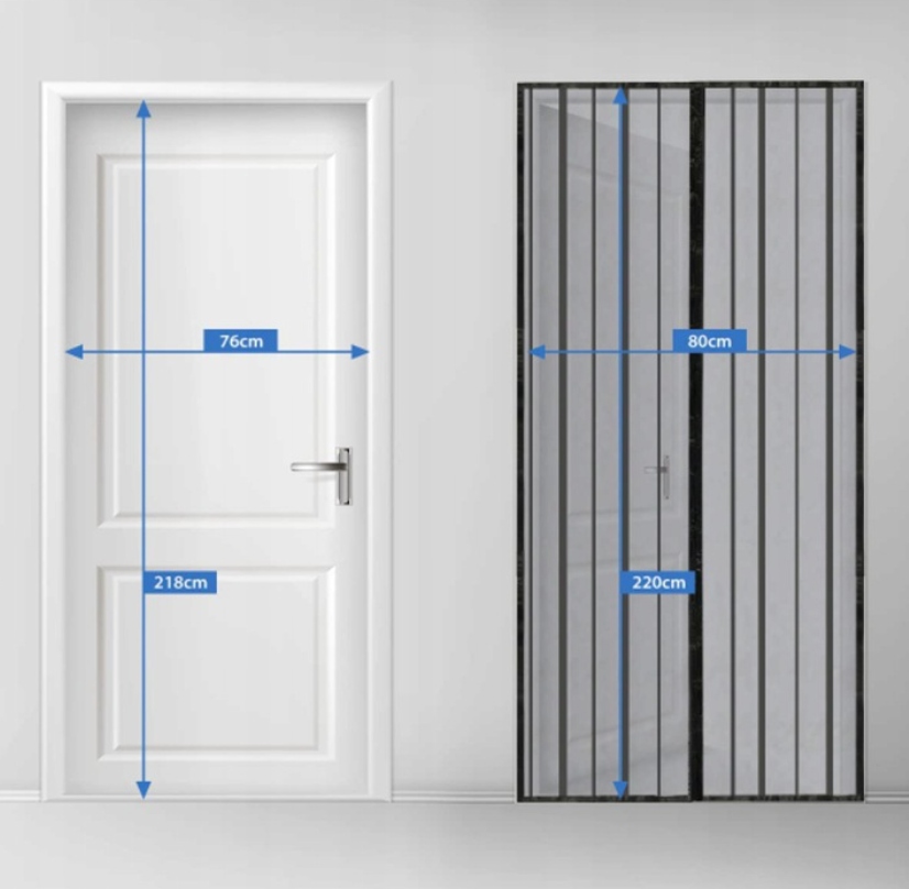 MOSKITIERA NA DRZWI BALKONOWE MAGNETYCZNA MOCNA SIATKA NA DRZWI OKNA Marka inna