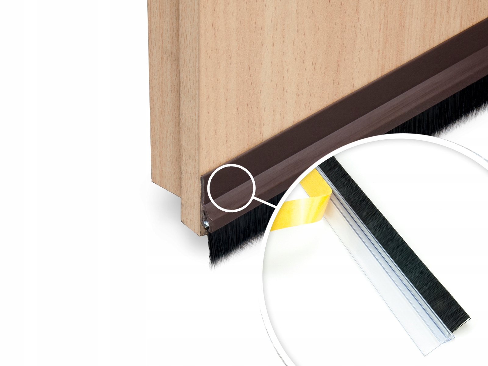 SZCZOTKA do DRZWI Listwa Uszczelniajaca PCV 2szt. Marka DQ-PP