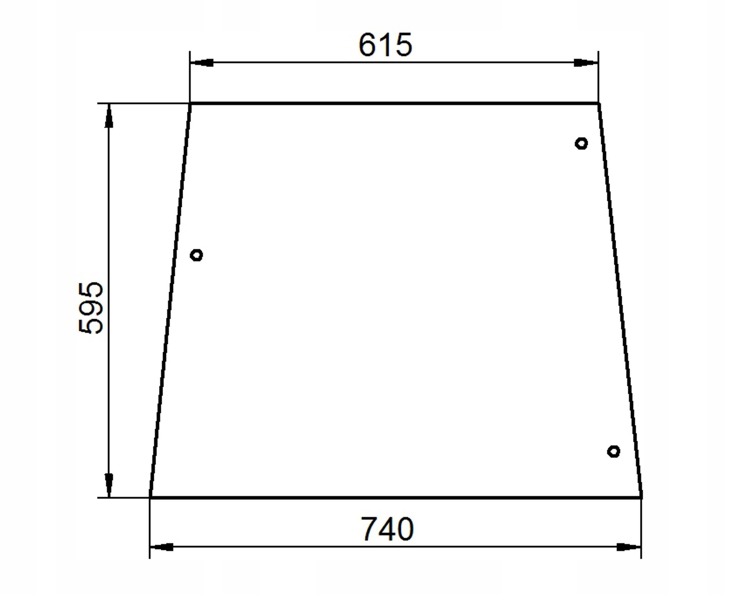 čelní sklo pro traktoru Deutz-Fahr boční 520498