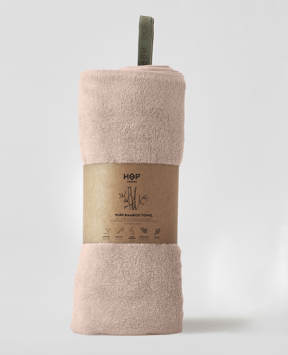 

Ręcznik bambus Hop, Brudny Róż 70x140