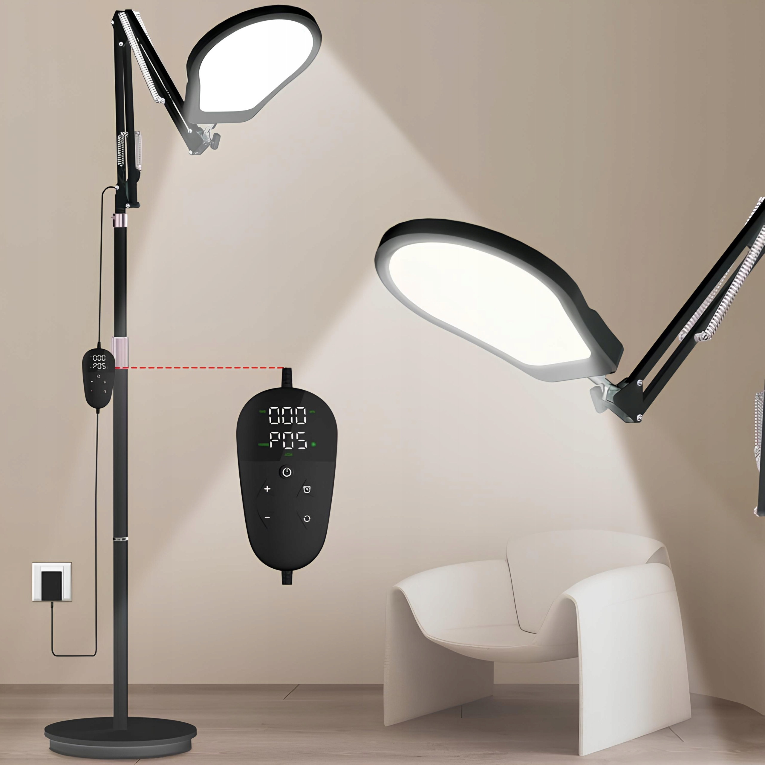 Led lampa denné svetlo s časovačom a reguláciou pre kanceláriu domu