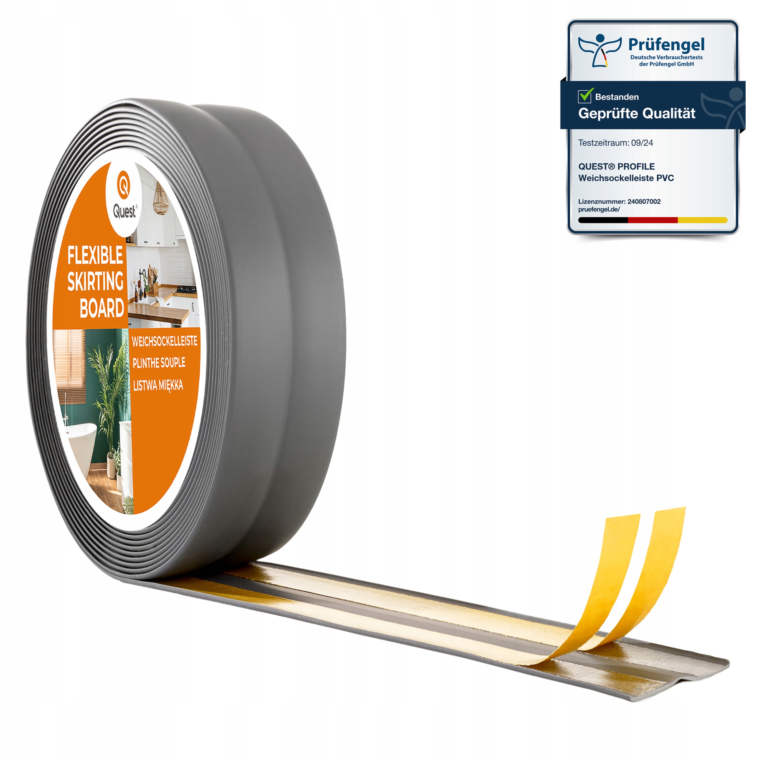 Lištová samolepiaca páska grafitová antracitová Pvc 30x30 mm 25 m