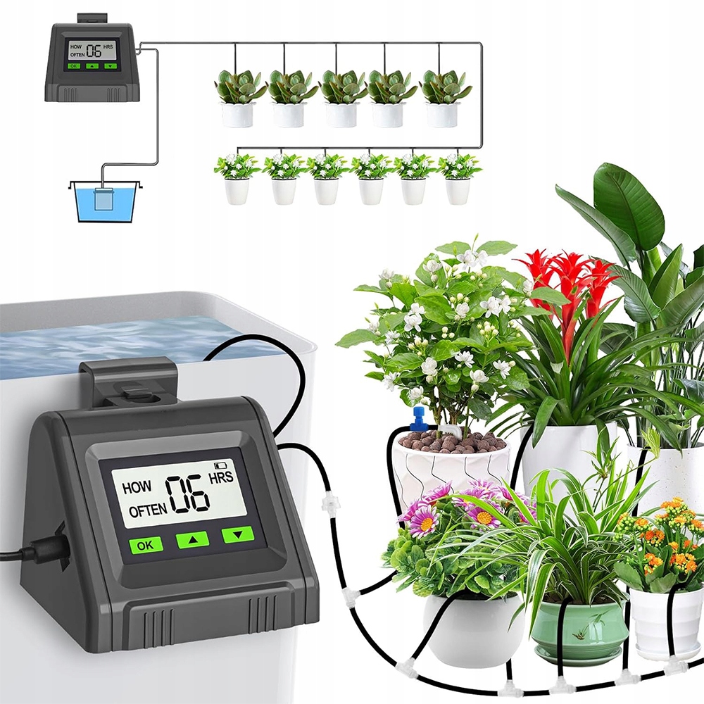 Automatický Systém Zavlažování, Programátor Pro 11 Rostlin, Sada S Časovačem