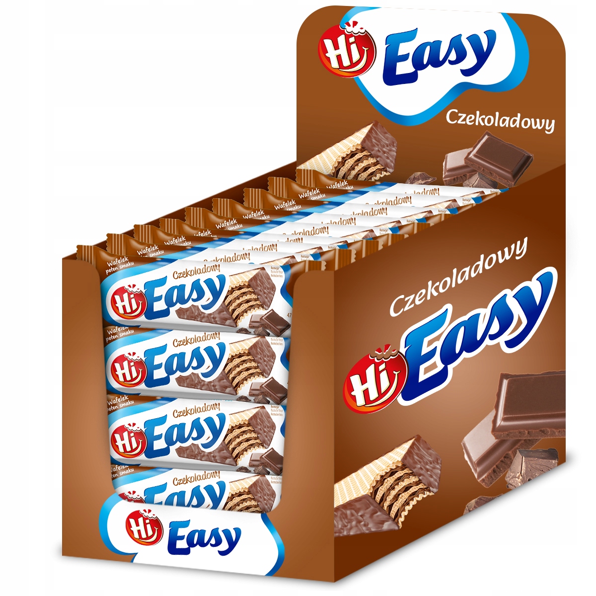 Levně 2x Čokoládové oplatky Hi Easy – sada 36 x 47 g