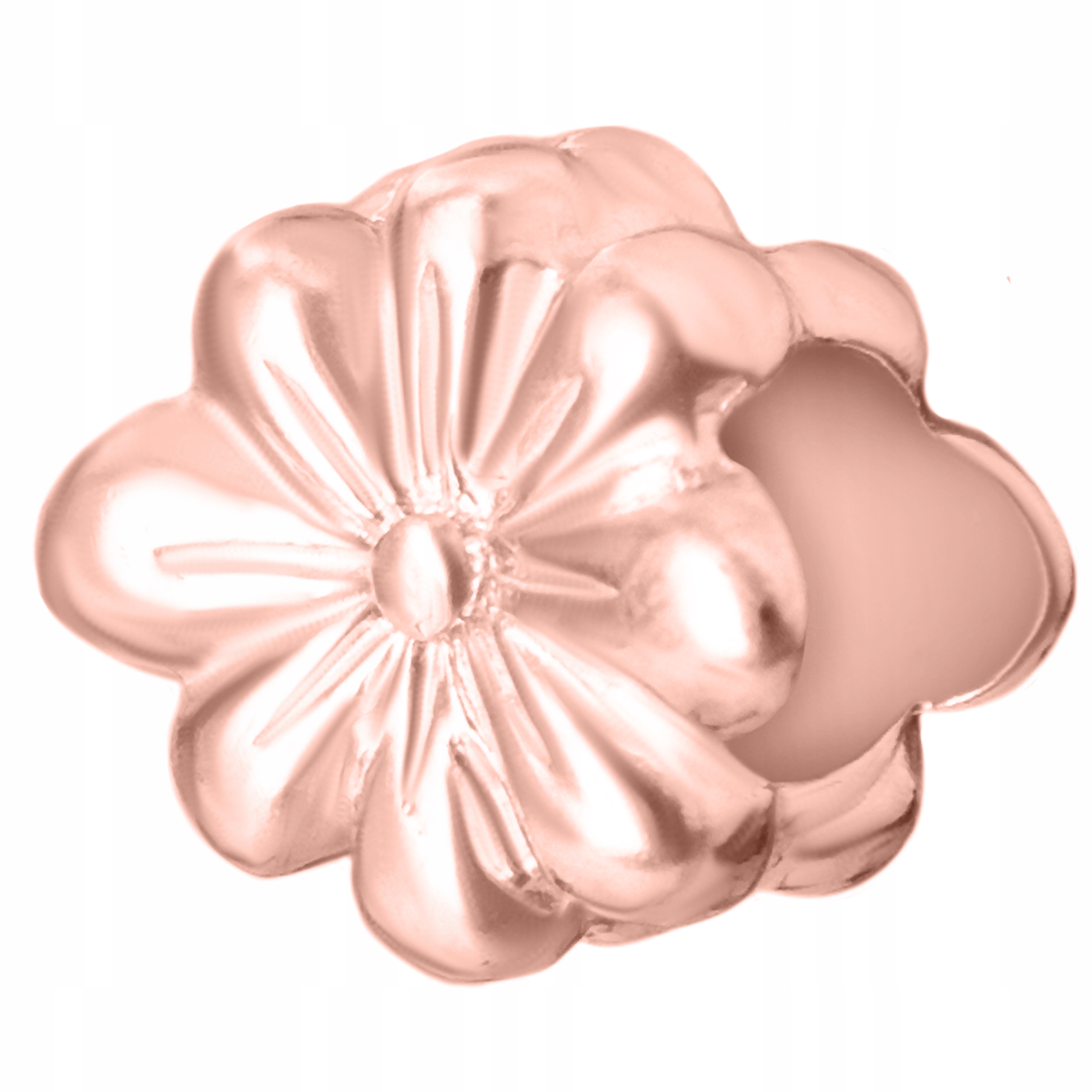 Charms Višňový Květ Pozlacený 750 Korálek Květ života Rostlina Stříbro 925