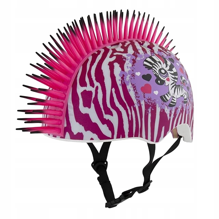Dětská cyklistická přilba pro juniory Raskullz Zebra Mohawk, velikost S, 5+