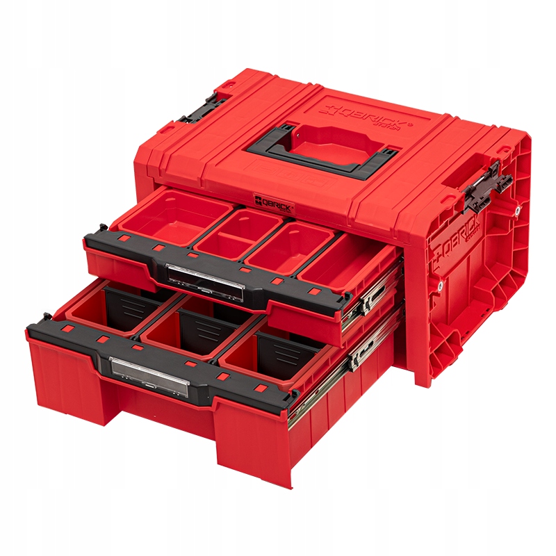 SKRZYNKA NARZĘDZIOWA PRO DRAWER 2 TOOLBOX 2.0 EXPERT RED QBRICK Pojemność 13.5 l