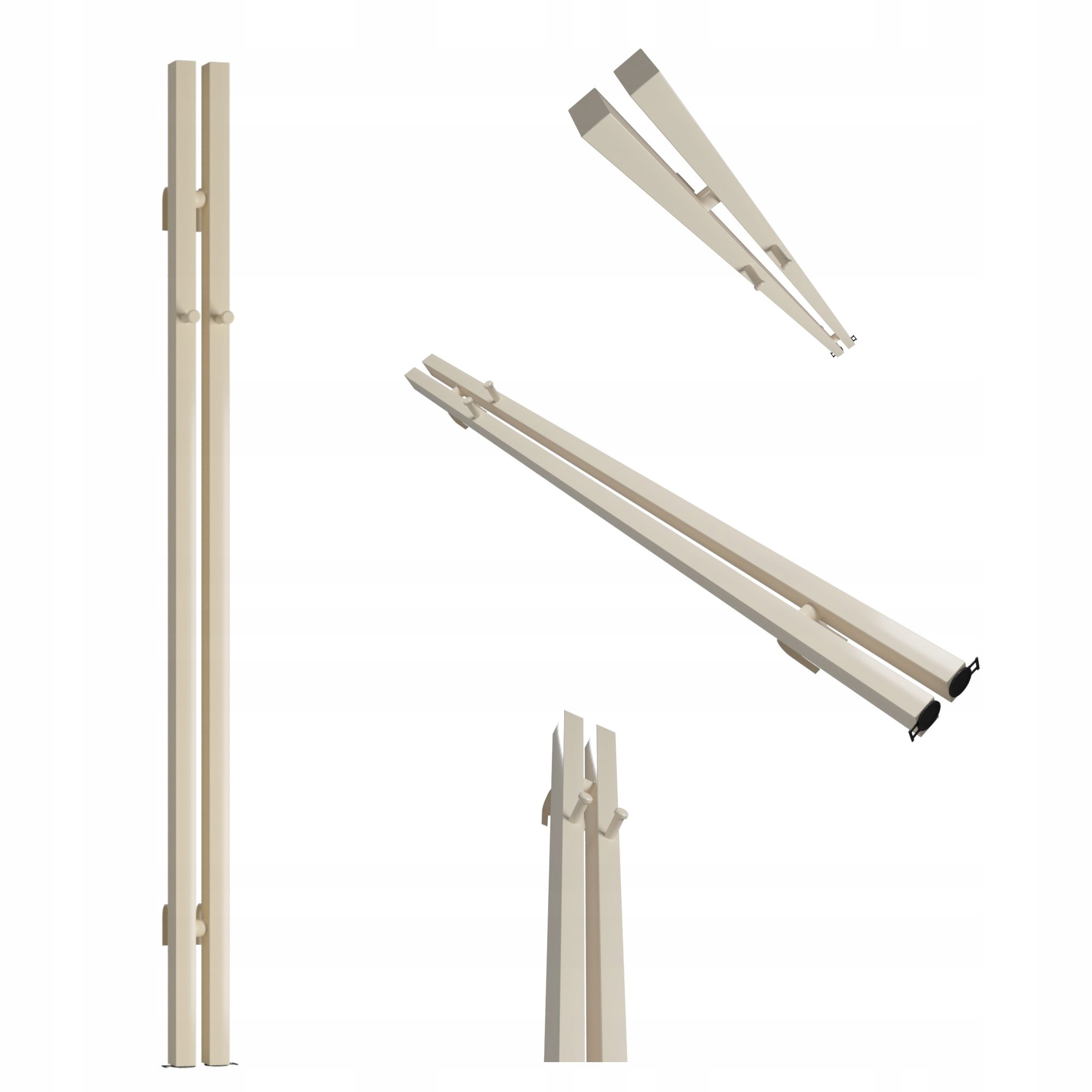 Dekorativní radiátor Bigben Hook 100x8 krémový