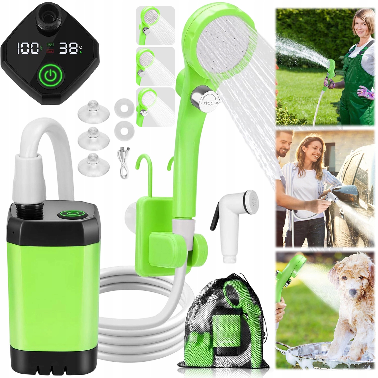 Přenosná Turistická Kempingová Sprcha Pod Stan S Polní Sprchou 6000 Mah