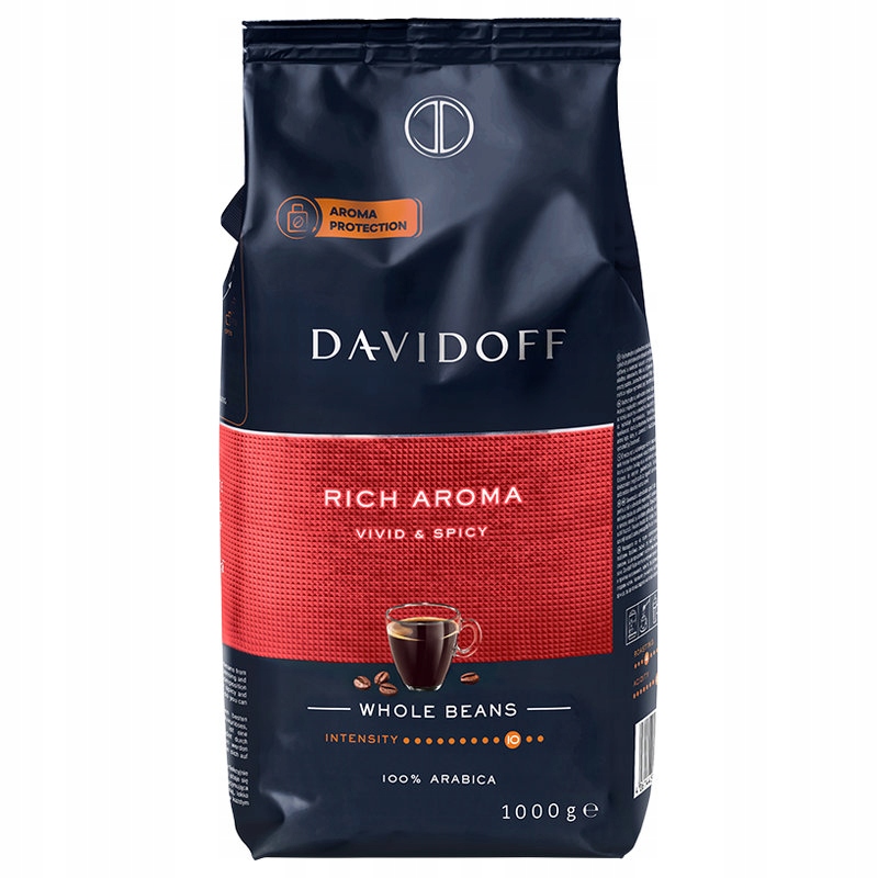 Levně Káva zrnková Arabica Davidoff Rich Aroma 1000 g 1 kg