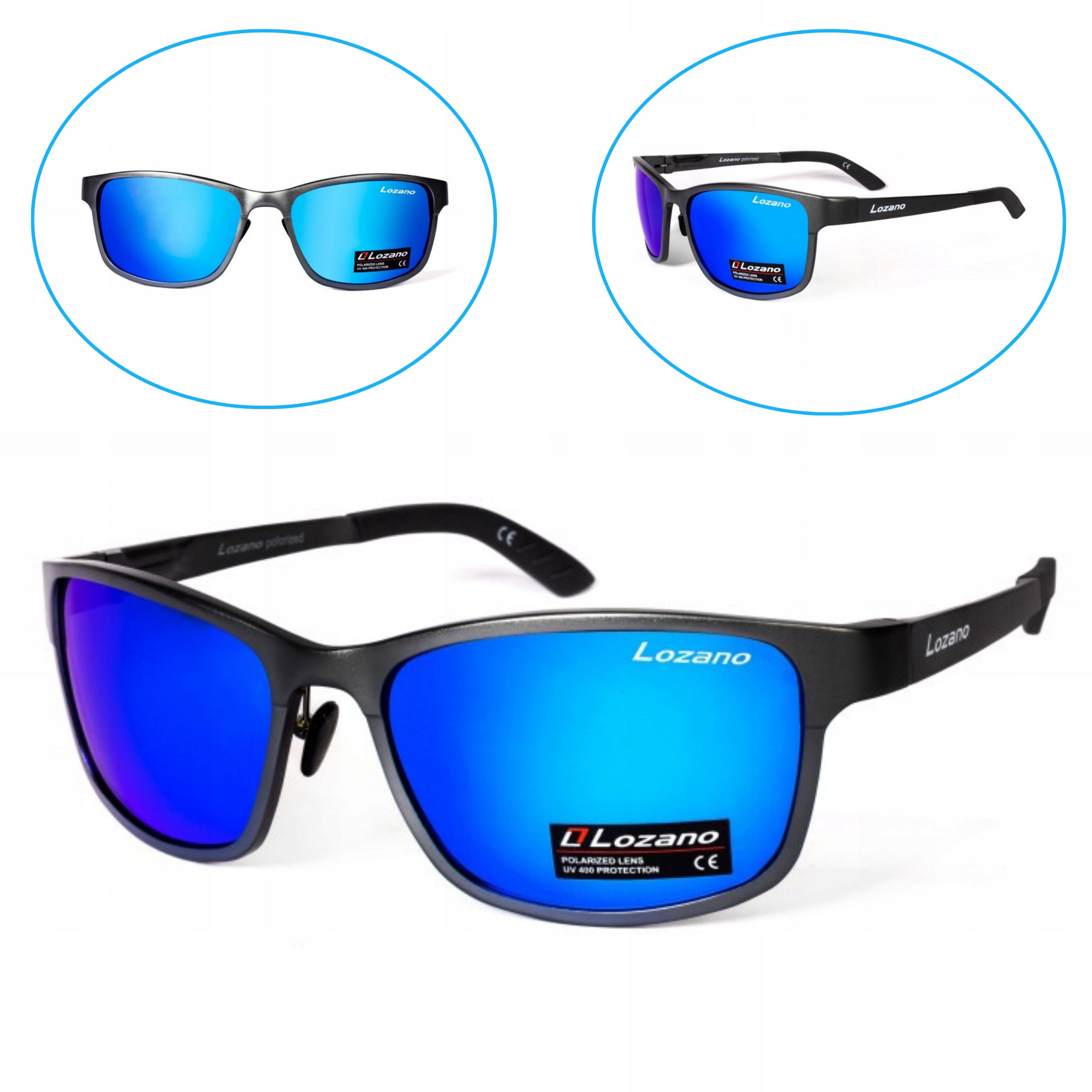 Pánské Zrcadlové Polarizační Brýle Do Auta UV400 Pro Řidiče S Pouzdro