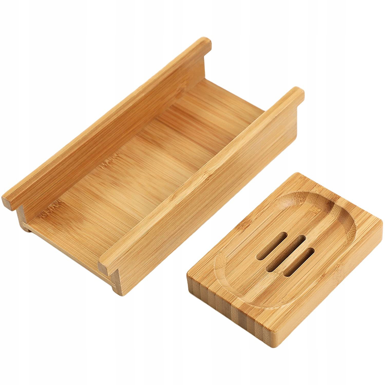 Półka na Wannę Rozsuwana Bambusowa Głębokość mebla 23 cm