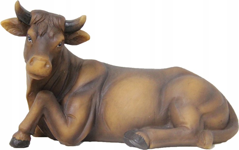 

Wół leżący 8,6cm wysoki do fig. o wysokości 15cm