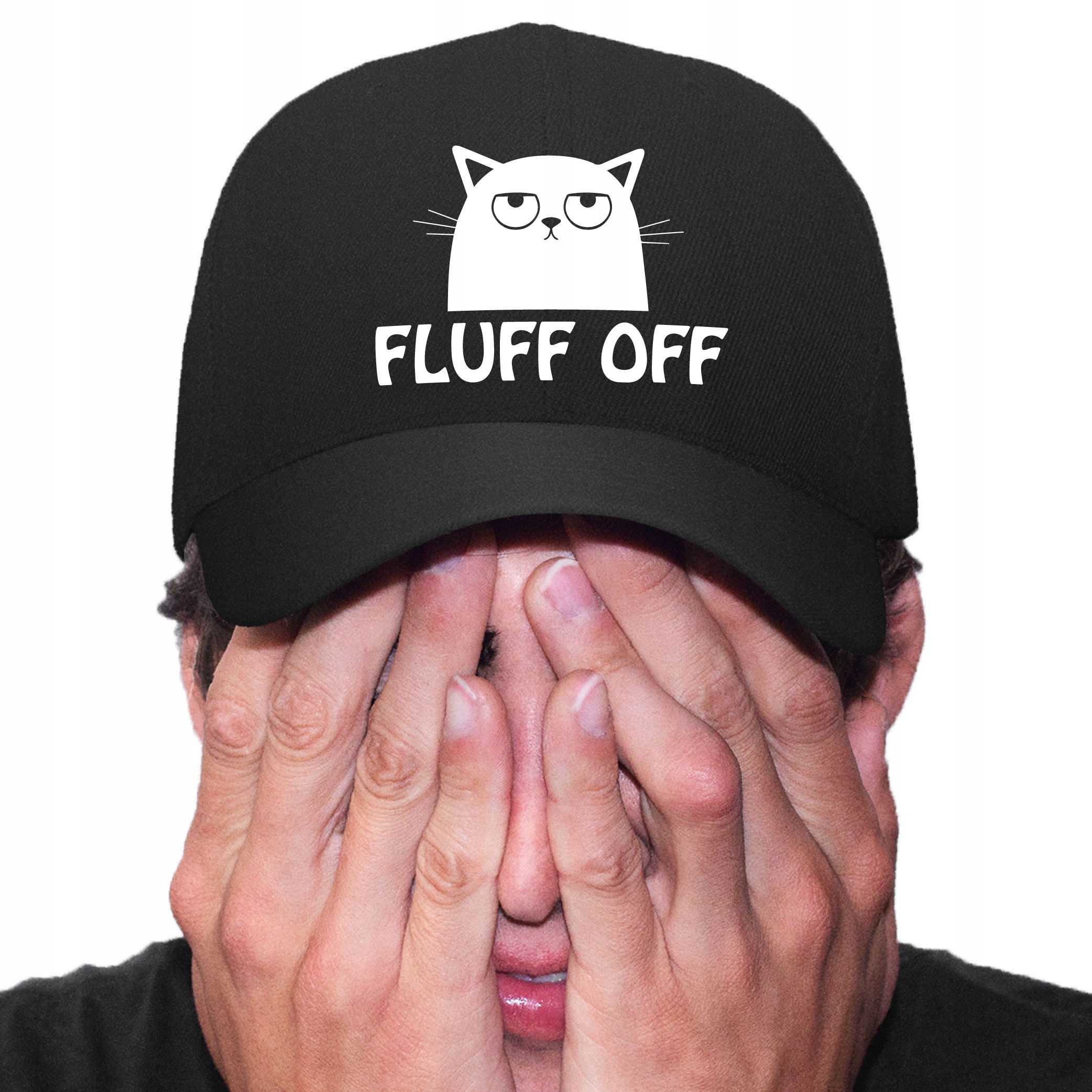 

Zabawny Prezent Bejsbolówka Czapka Z Kotem Fluf Of