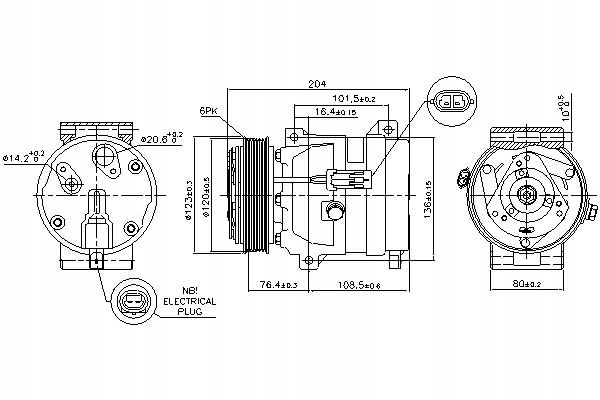 Nissens Kompresor Klimatizace Renault Laguna II V