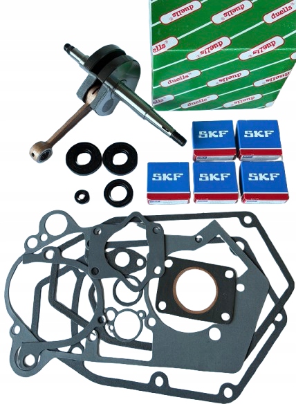 Nový Kompletní Klikový Hřídel Duells Ložiska Těsnění Ogar 205 Kadet Romet