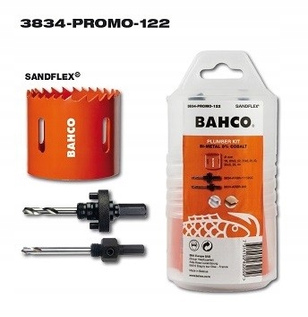 Bahco 3834-PROMO-122 Sada 12 děrovaček pro instalatéra