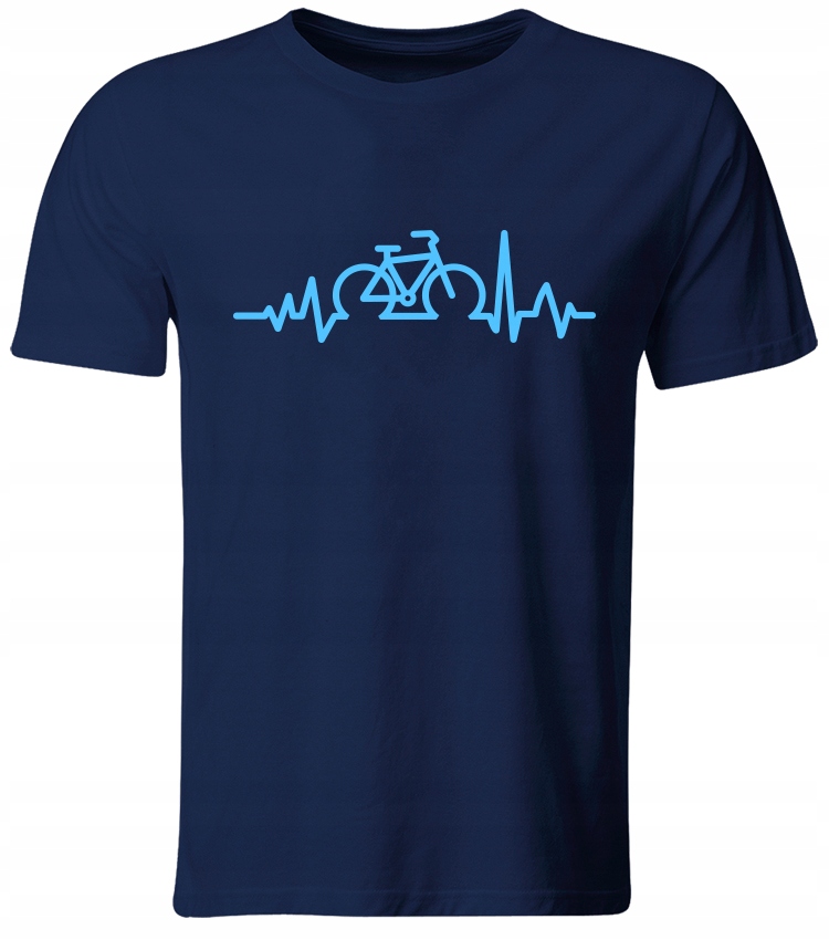 

Koszulka T-shirt Dla Rowerzysty Z Nadrukiem Roz. M