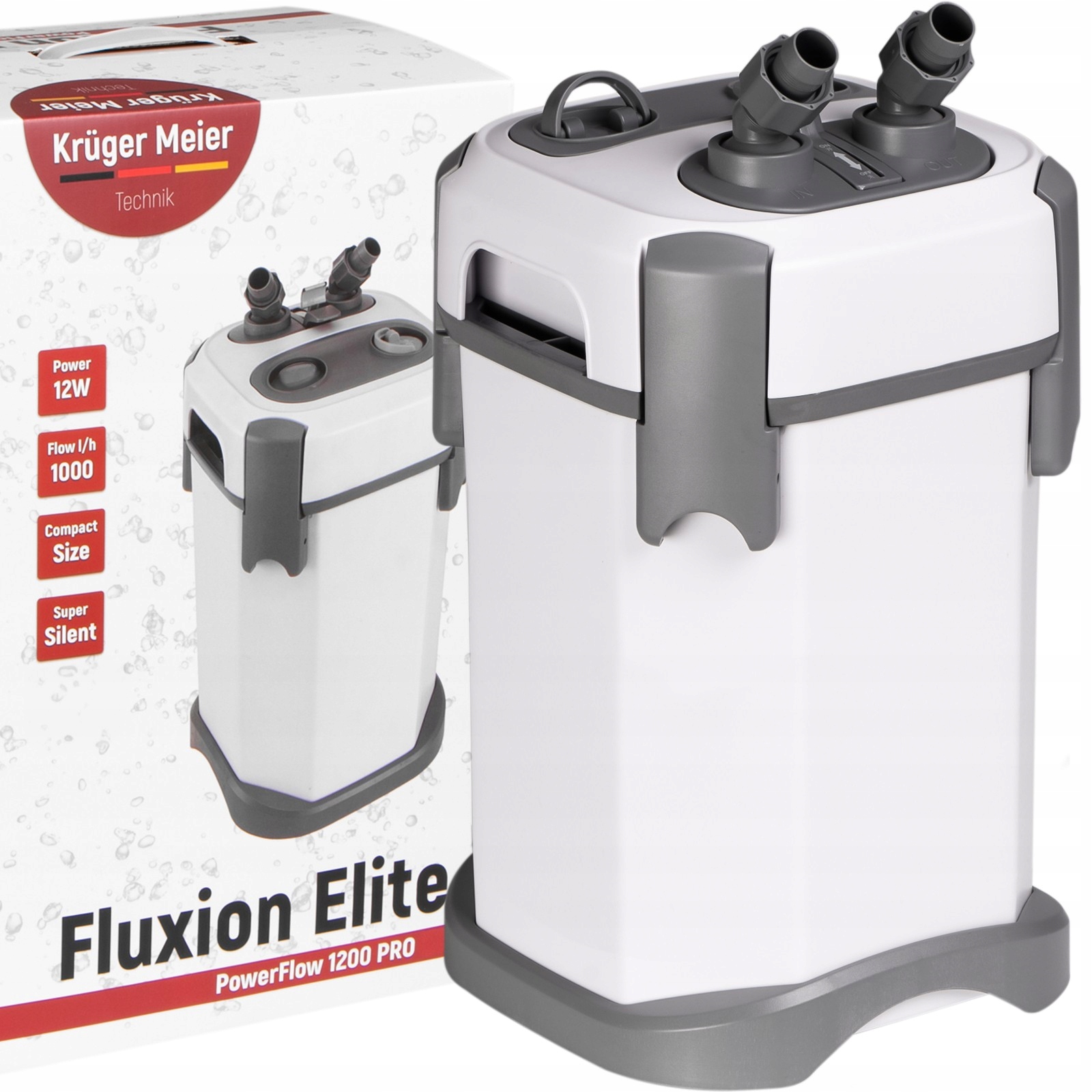 Kruger Meier Fluxion Elite 1200 Pro – vnější filtr pro akvárium 100...