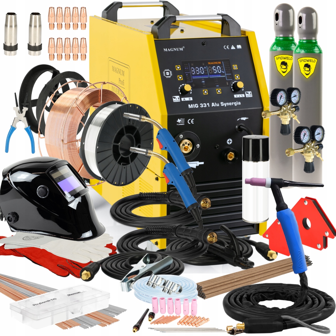 Migomat spawarka Mig/mag 330A 400V Magnum Mig 331 Alu Synergia Igbt