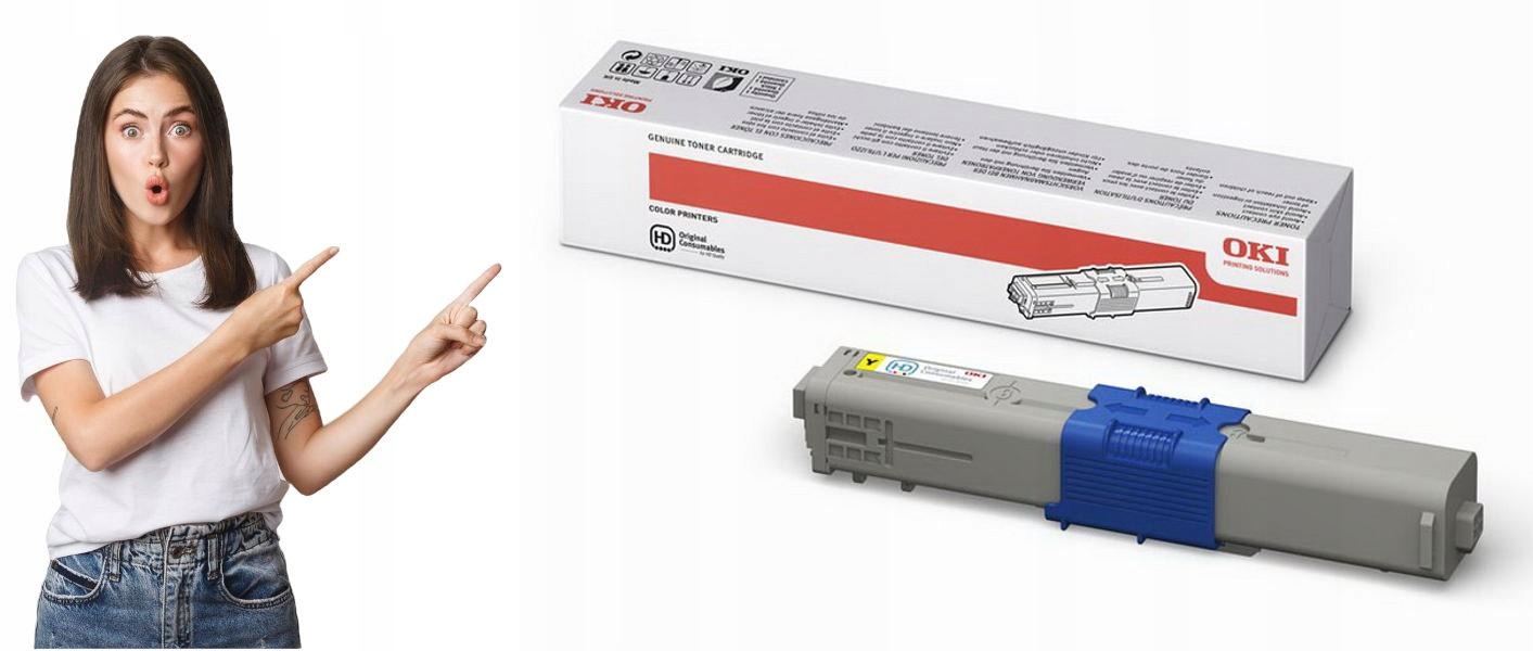Toner żółty, Oki C310/330/510/530