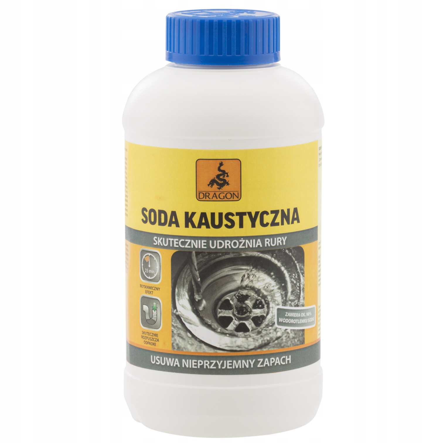 SODA KAUSTYCZNA 0,25 KG DRAGON GRANULKI