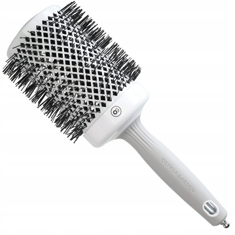 Olivia Garden Expert Kartáč na vlasy Blowout Shine White&Grey 65 mm