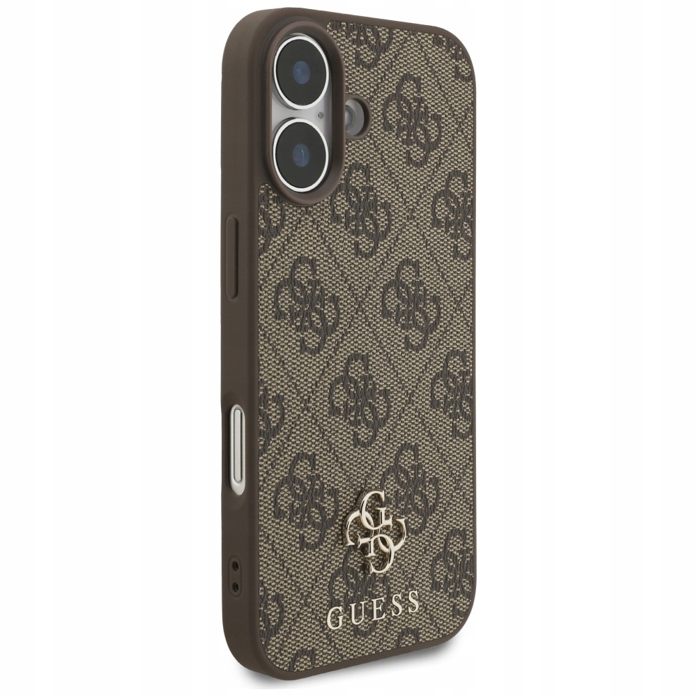Guess Pouzdro pro iPhone 17 – tvrdé pouzdro MagSafe, barva hnědá, silikon Pc
