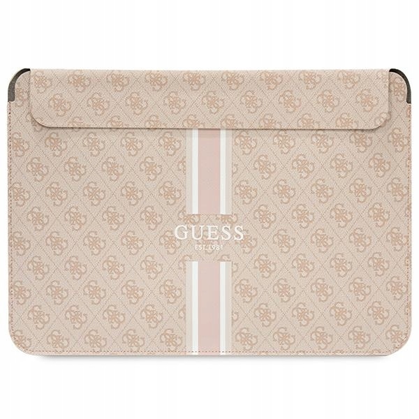 Guess Sleeve GUCS14P4RPSP pouzdro na notebook 14" růžové 4G Printed Stripe