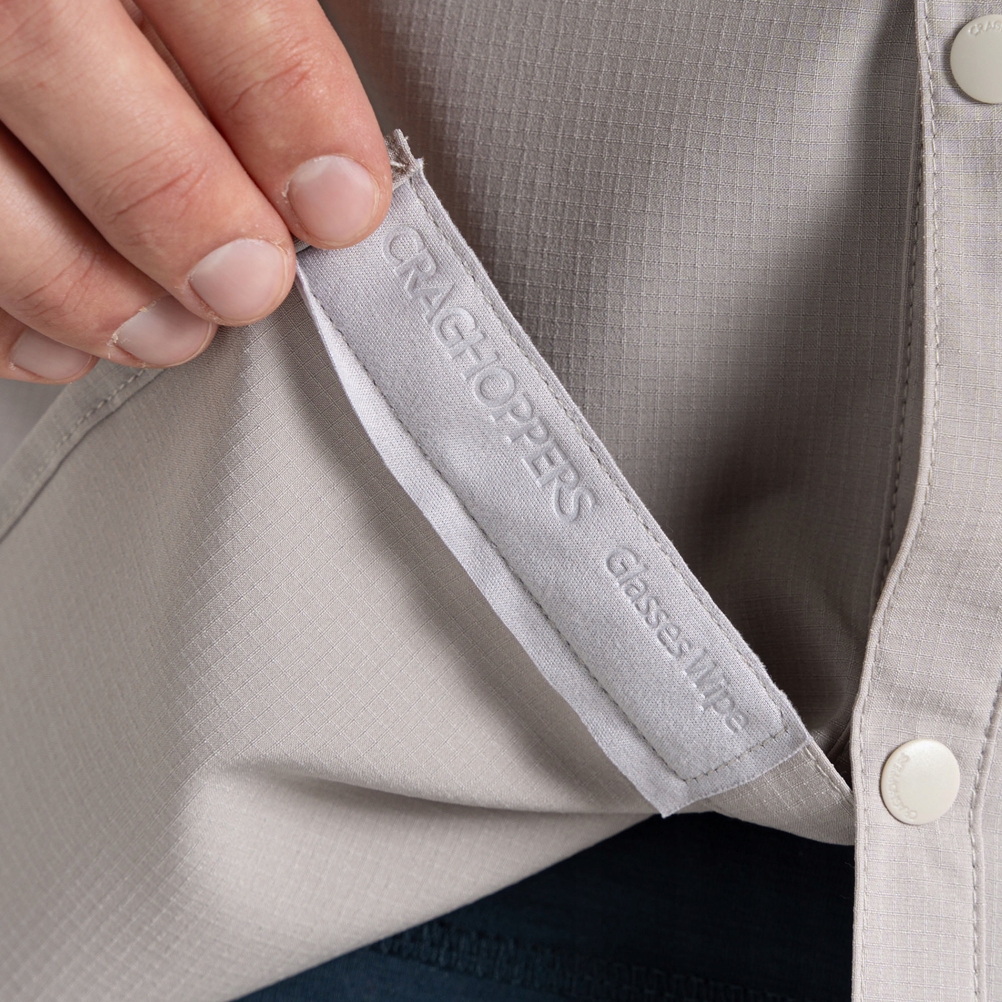 Koszula męska Craghoppers NosiLife Long Sleeved Pro Shirt V parchment L Rozmiar L