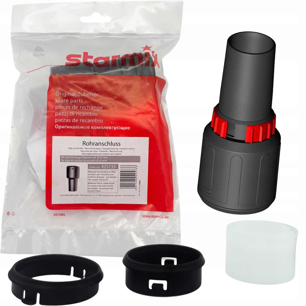 Starmix Adapter obrotowy połączenie Wąż-dysza system 35mm odkurzacz 447186