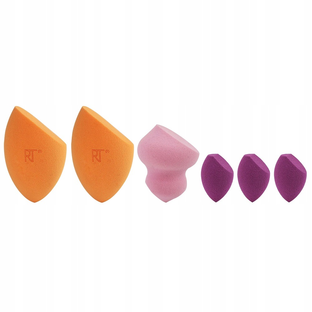 Houbičky na make-up Real Techniques Miracle Sponges 3 Steps 6 ks