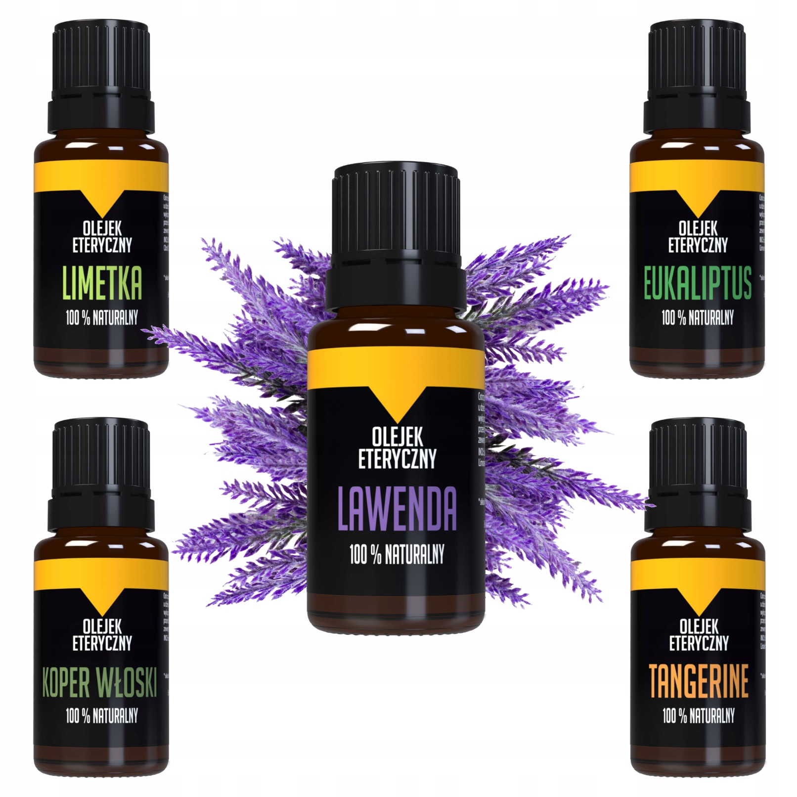 

Zestaw 5x 10ml Olejki do Sauny Eukaliptus Lawenda