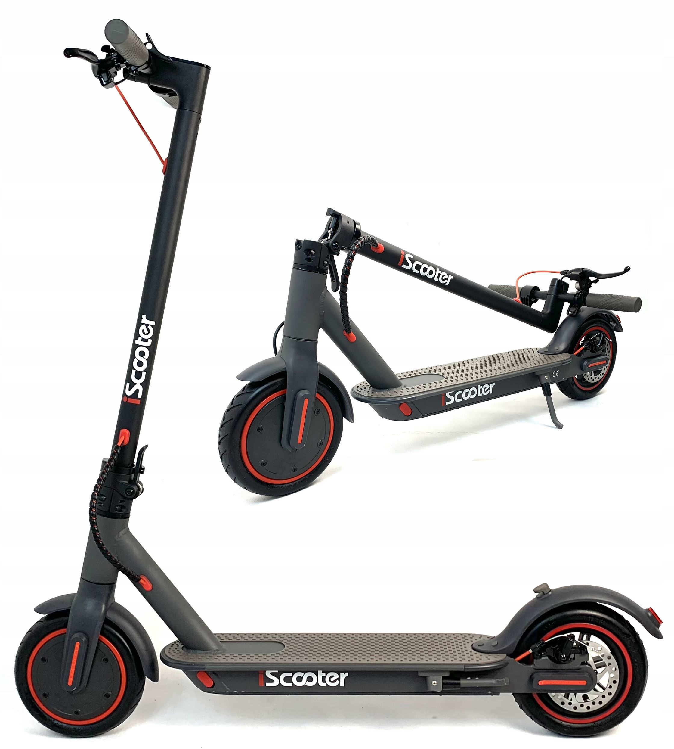 iSCOOTER Hulajnoga Elektryczna Składana Bardzo Mocna Wytrzymała