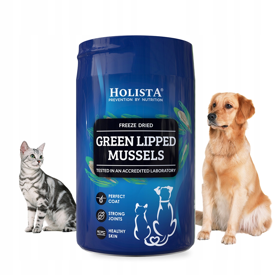 Holista Green Lipped Mussel Małża Nowozelandzka na Chrząstki Stawy Psa 100g