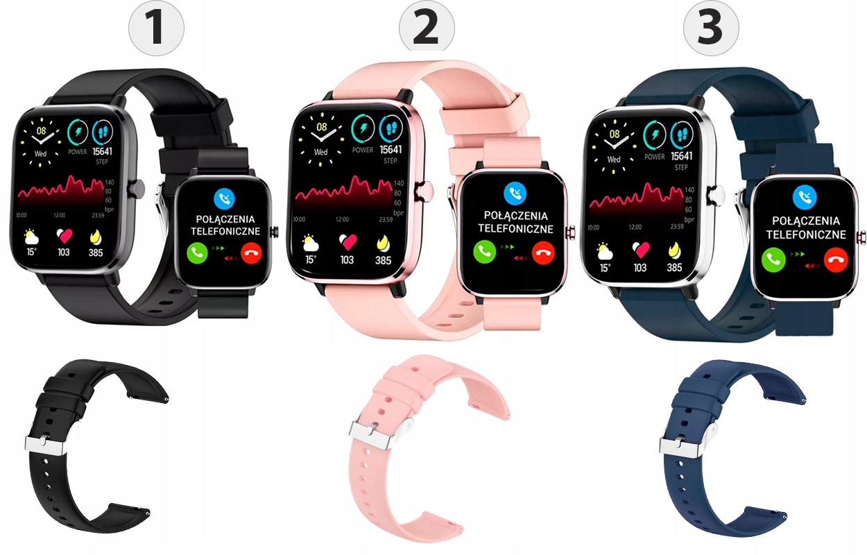 SMARTWATCH Zegarek Rubicon RNCE79 Rozmowy Temperatura GRATIS FOLIA Rodzaj smartwatch