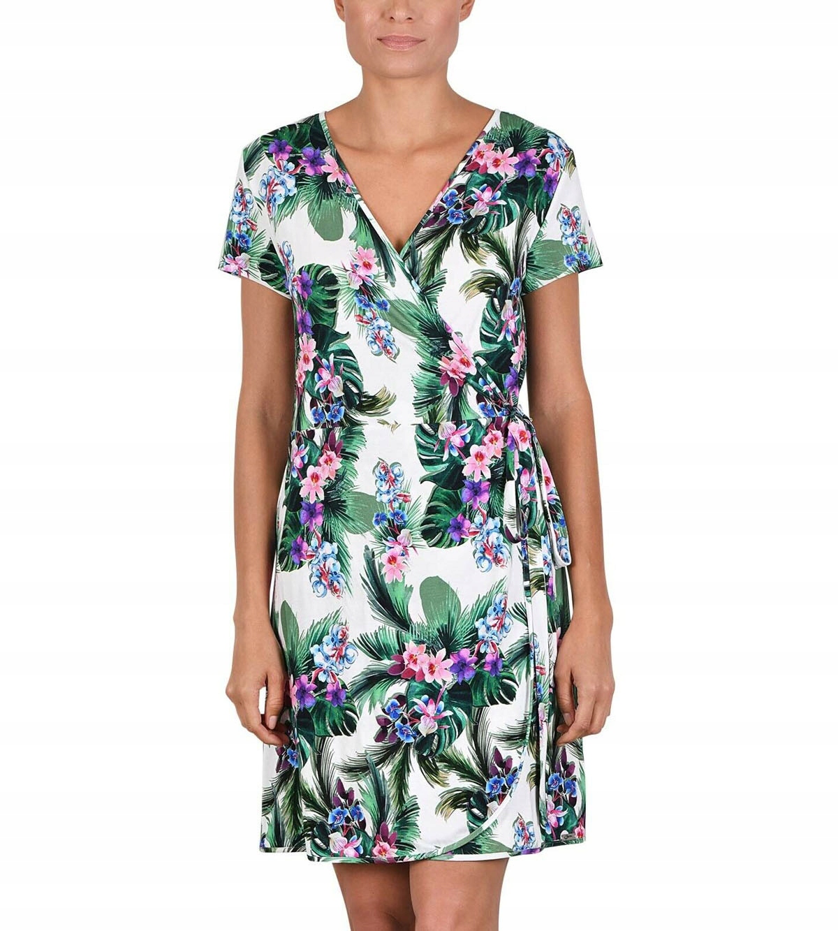 Cybele 7-740012 Plážová tunika s květinami 38