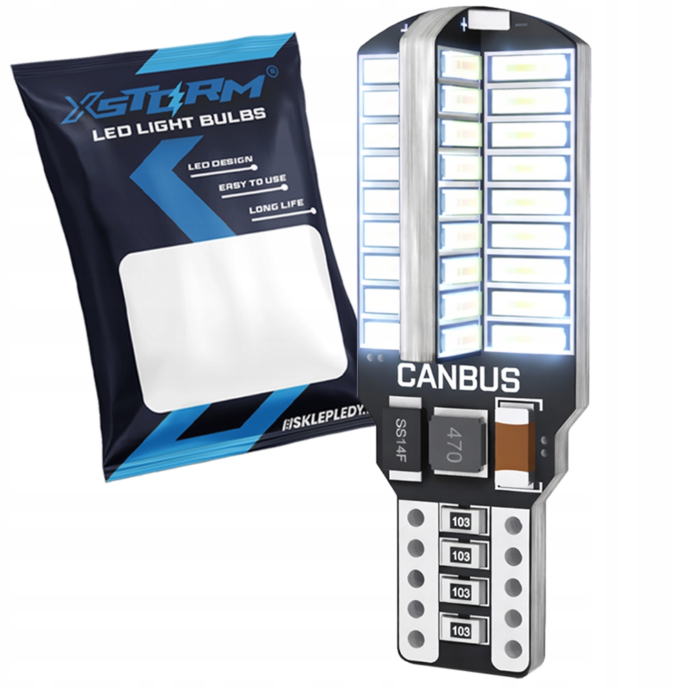 Żarówka Led W16W T15 Canbus Wstecznego 72 Led Smd