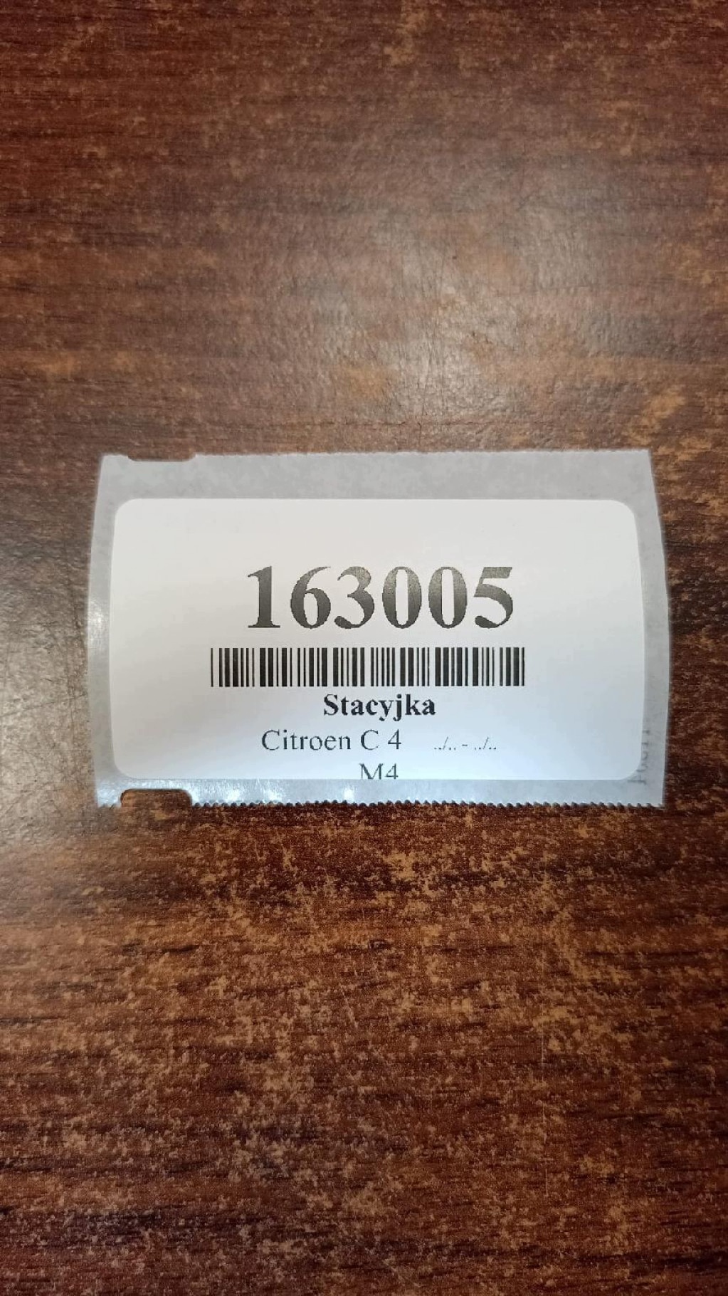 CITROEN C4 ignition key 9663123380