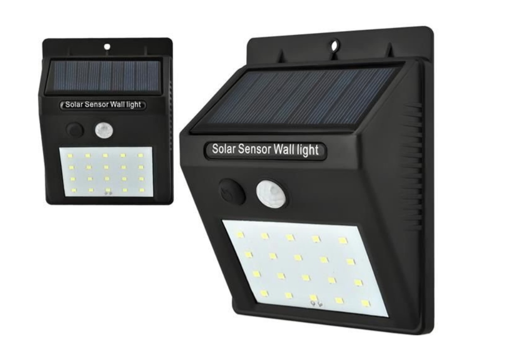 LAMPKA SOLARNA LED ŚCIENNA CZUJNIK RUCHU ZMIERZCHU