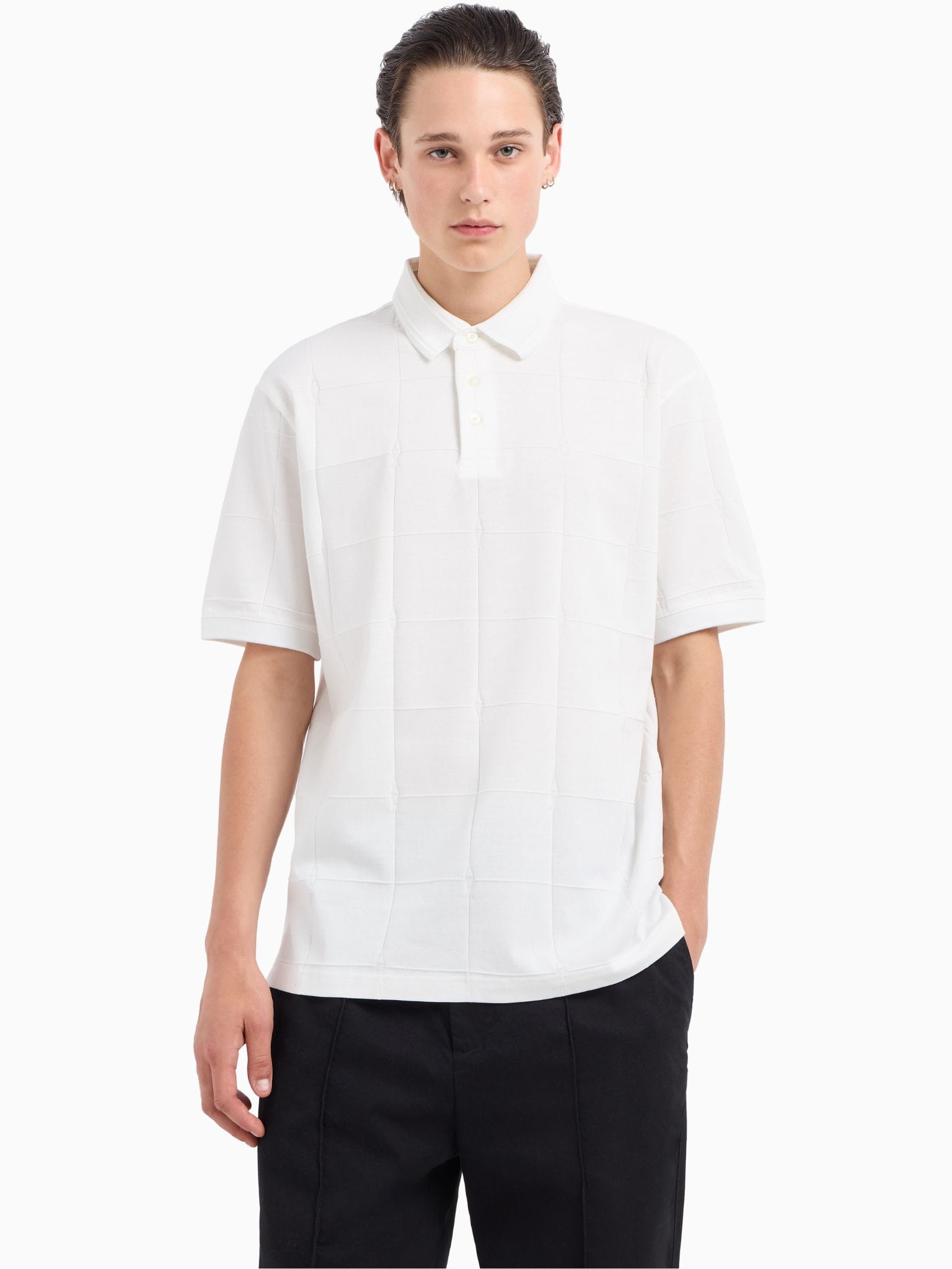 Pánská polokošile Armani Exchange 6DZFLJ ZJ2ZZ bílá XXL