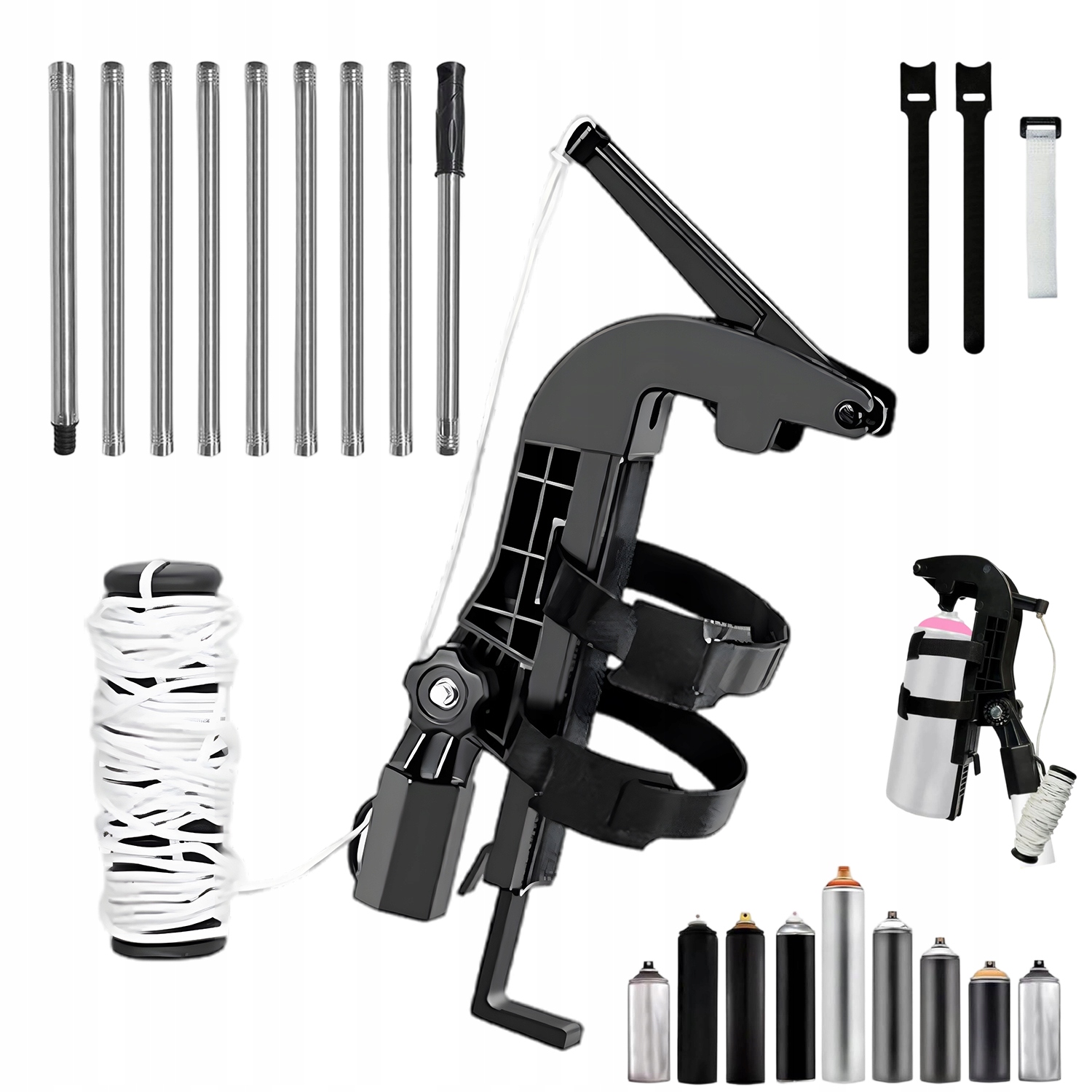 Teleskopická Prodlužovačka Pro Plechovku Sprejů S Nastavitelným Úhlem Pro Zahradu A Malé Prostory