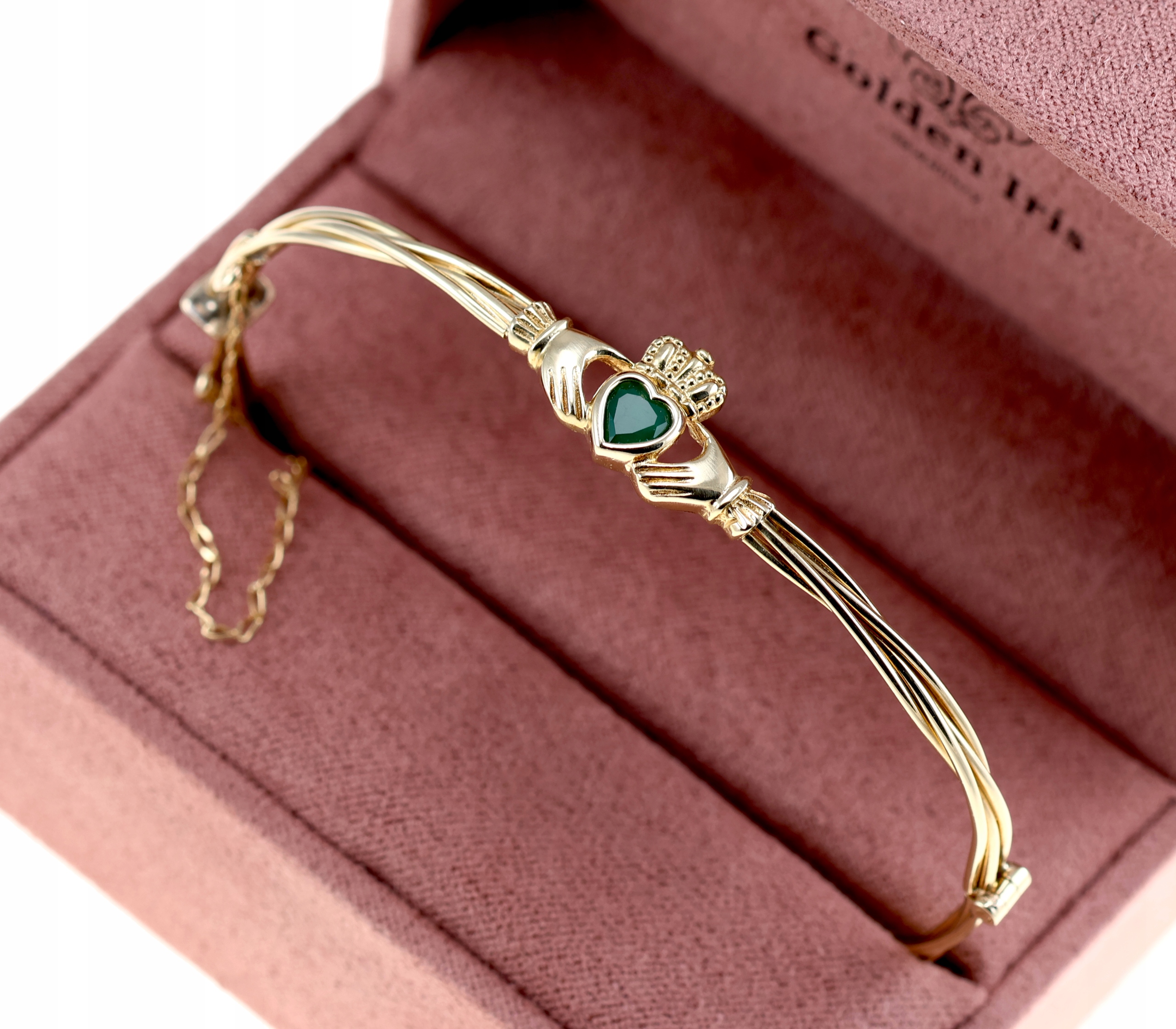 ZŁOTA 9K BRANSOLETKA Z SERDUSZKIEM