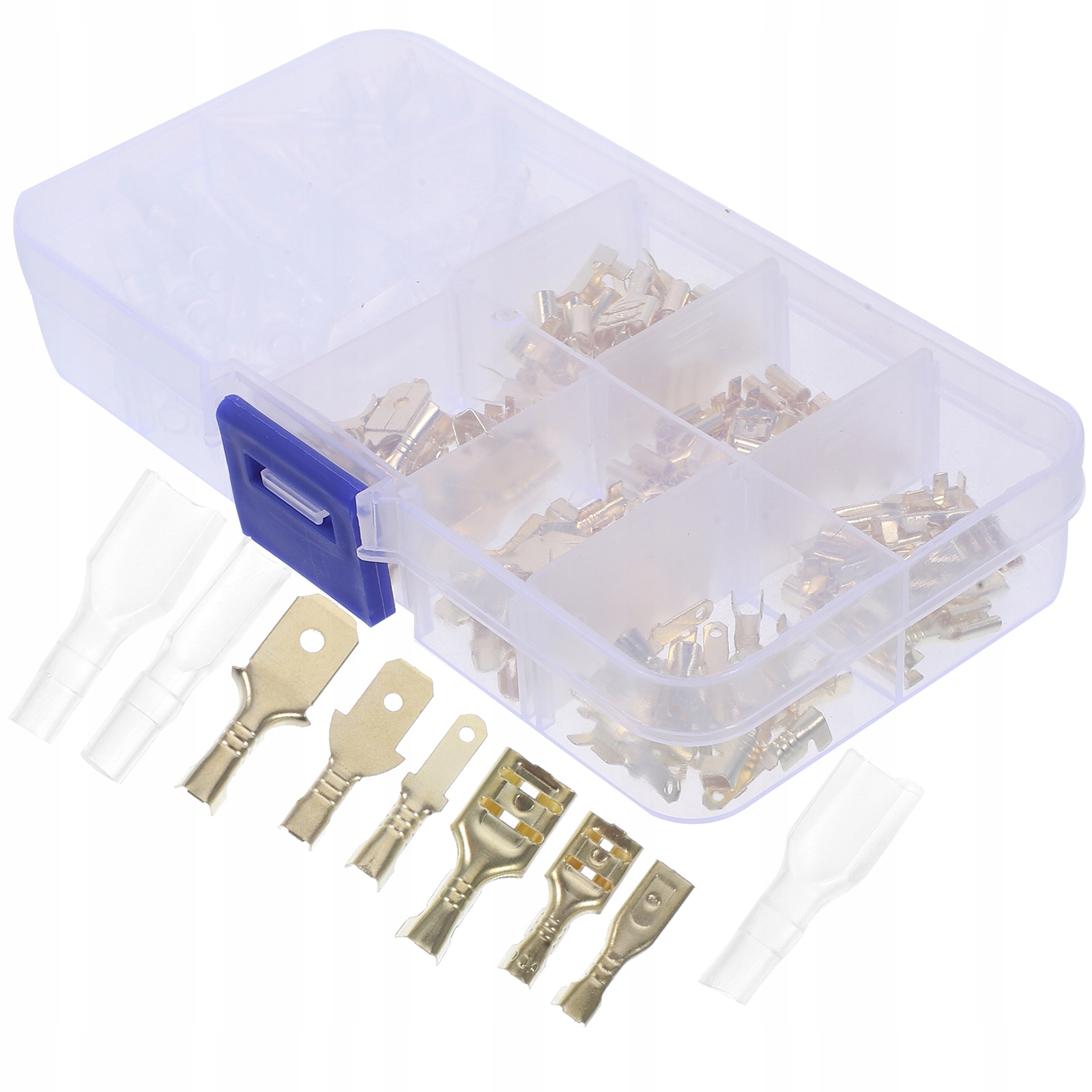 ZESTAW ZŁĄCZEK SPADE DO IZOLOWANYCH ZACISKÓW ŁATWY MONTAŻ RÓŻNE ZASTOSOWANI